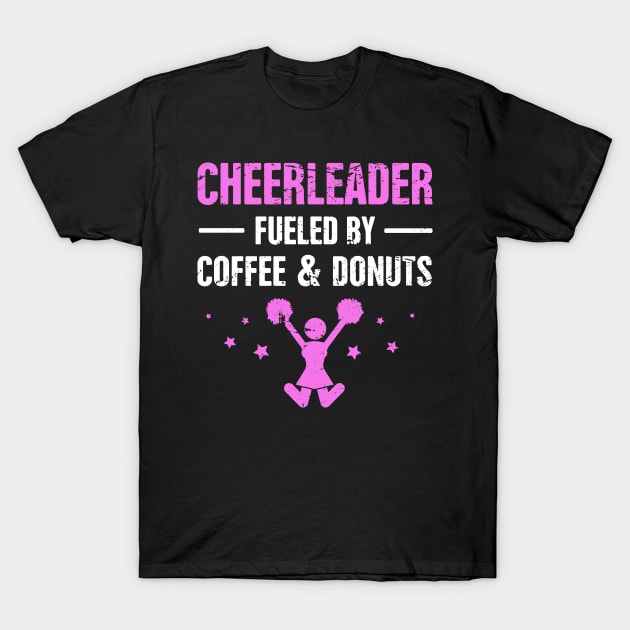 Coffee And Donuts | Cute Cheerleading Cheerleader T-Shirt by MeatMan